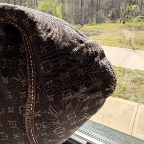 Louis Vuitton Dark Brown Monogram Denim Hobo Idylle - Picture 5 of 10